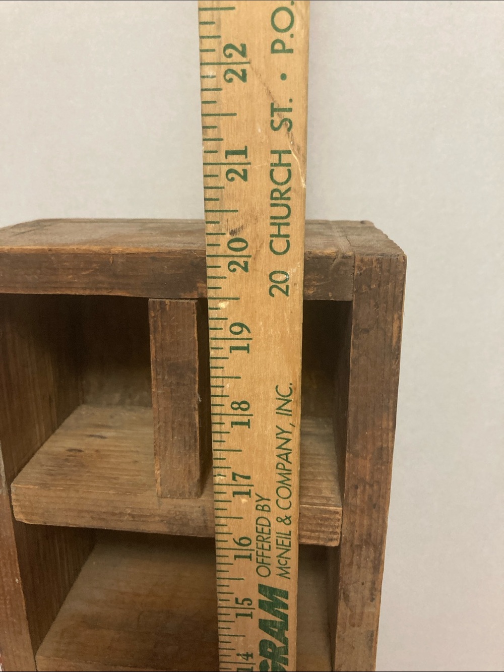 Antique handmade wood shelf free standing  collectibles miniatures primitive - Picture 4 of 10